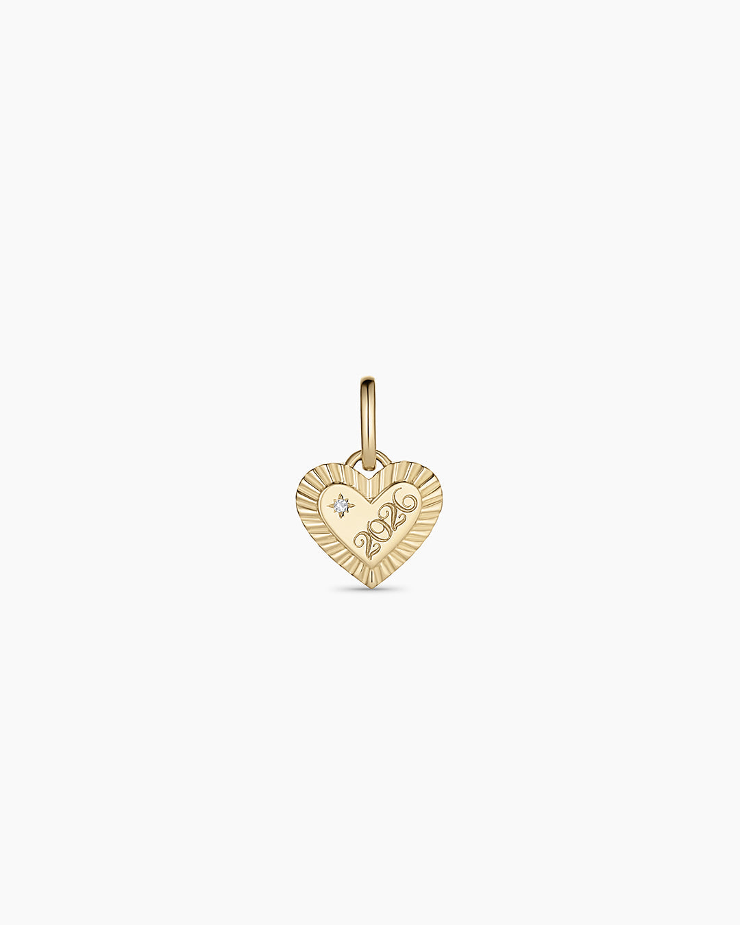 14K Gold Milestone Heart Charm