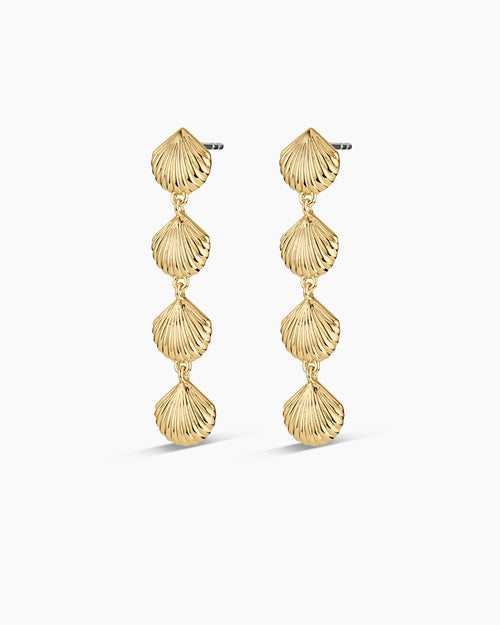 Scallop Mini Drop Earrings