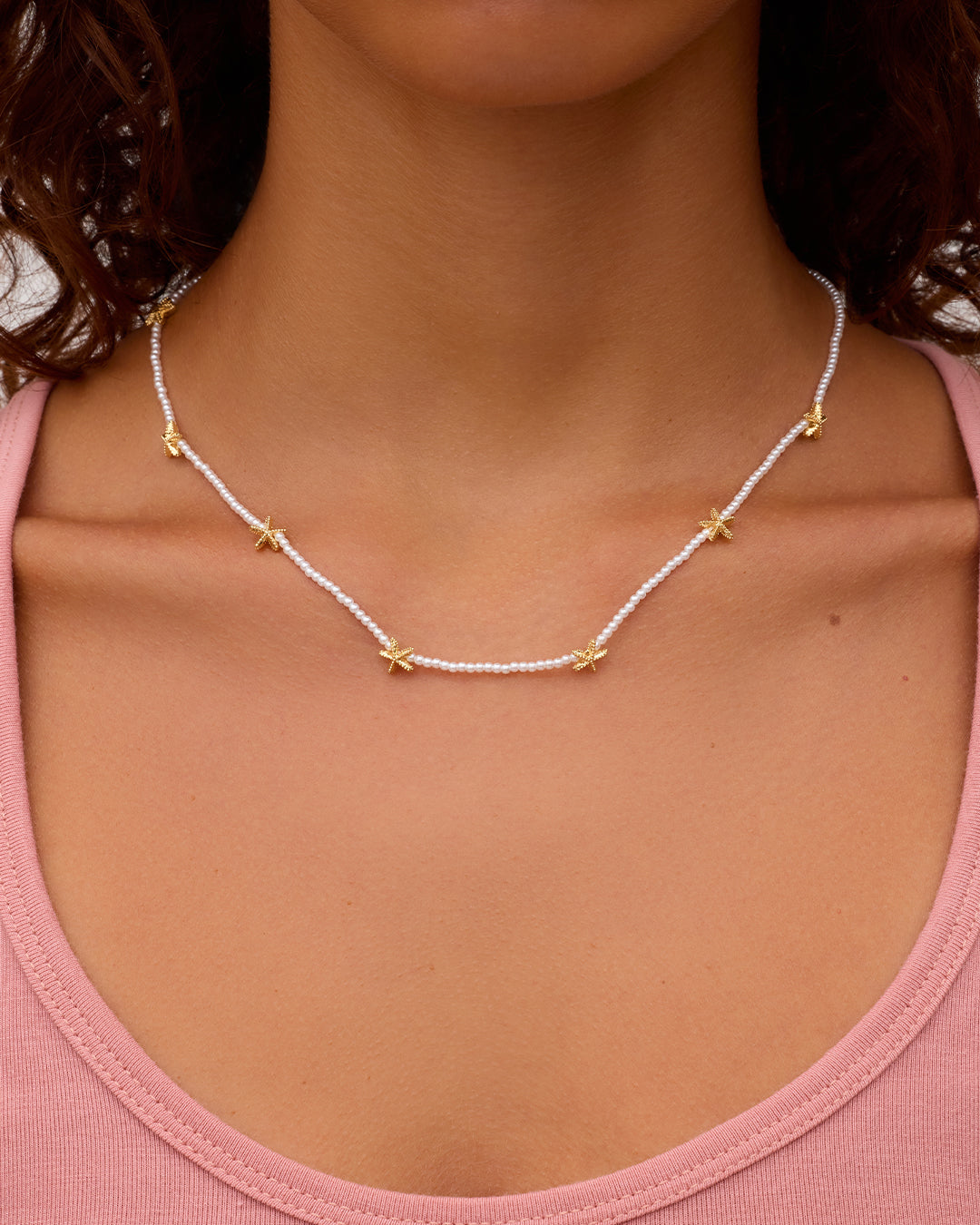 Starfish Pearl Necklace