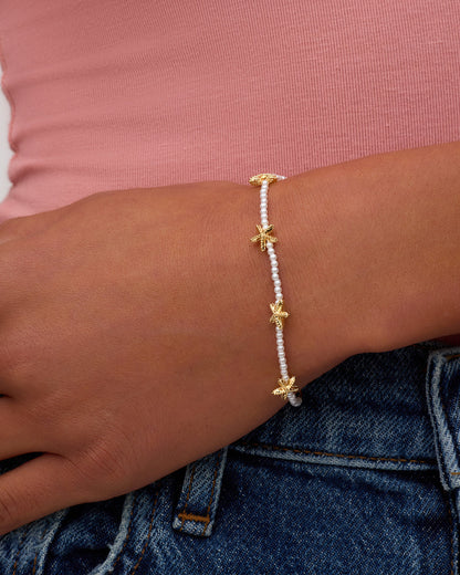 Starfish Pearl Bracelet