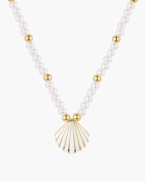 Scallop Pearl Necklace