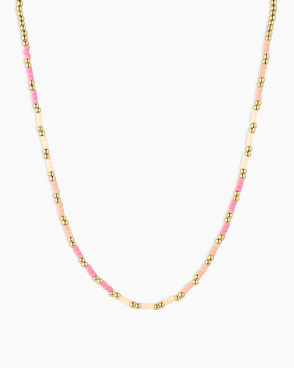 Scallop Padlock Sunset Necklace
