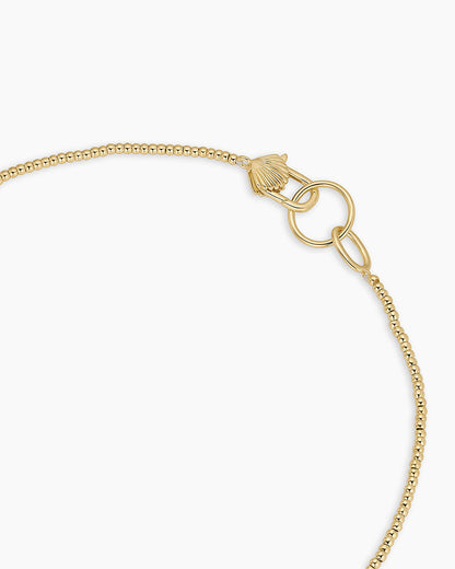 Scallop Padlock Sunset Necklace