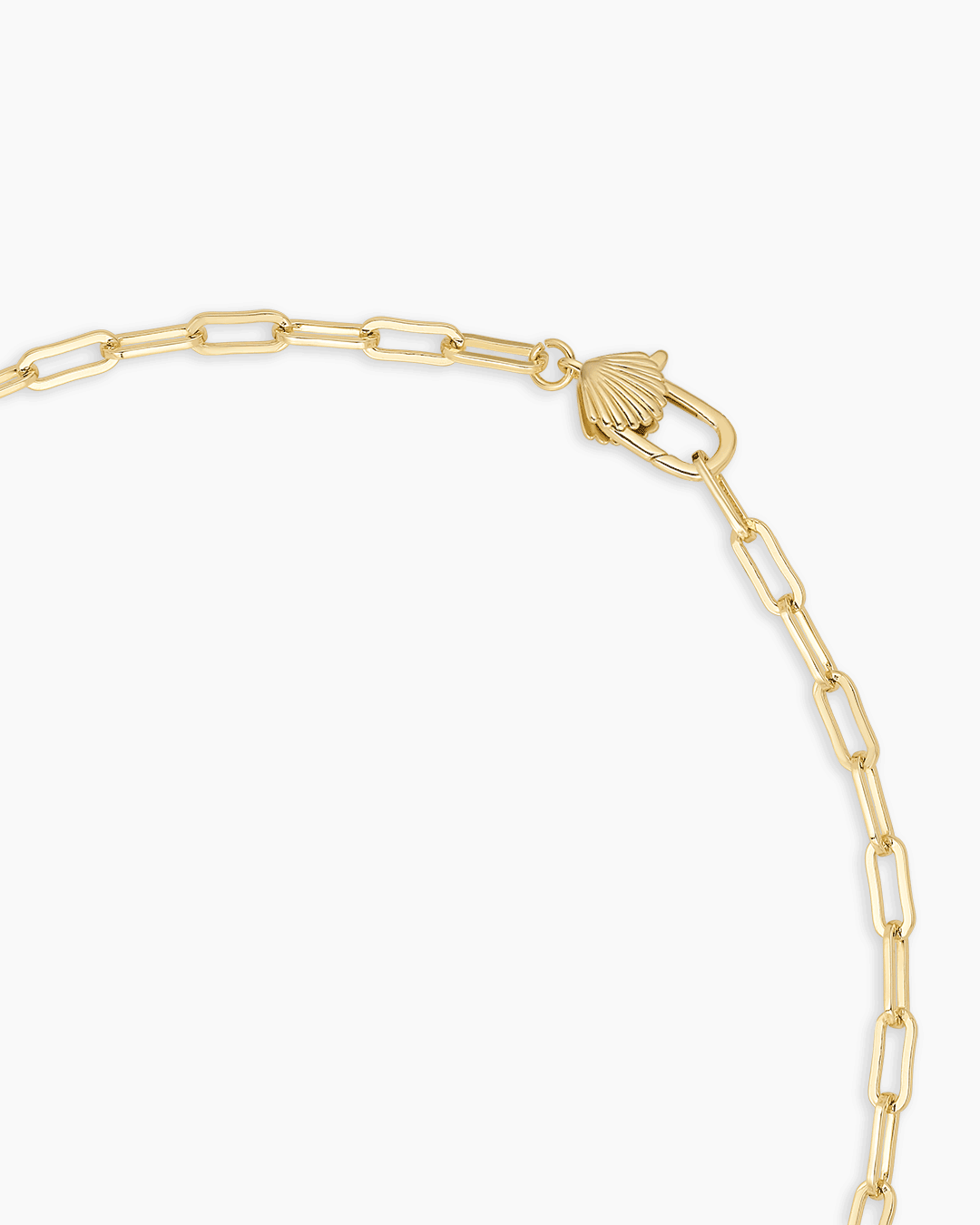Scallop Padlock Necklace