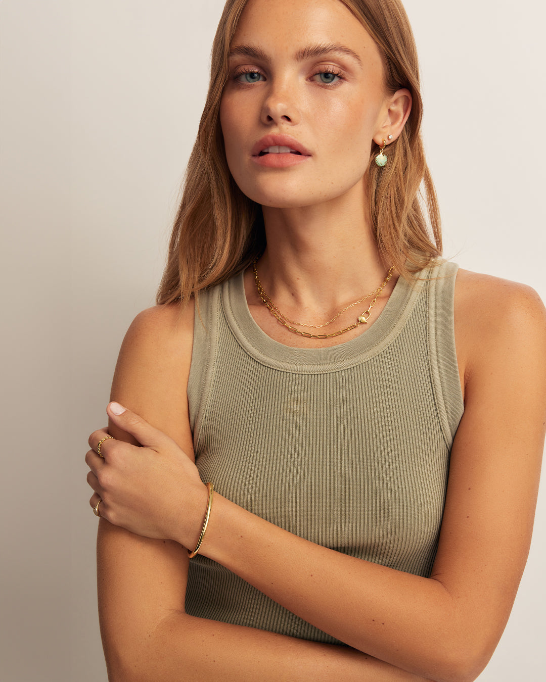 Scallop Padlock Necklace