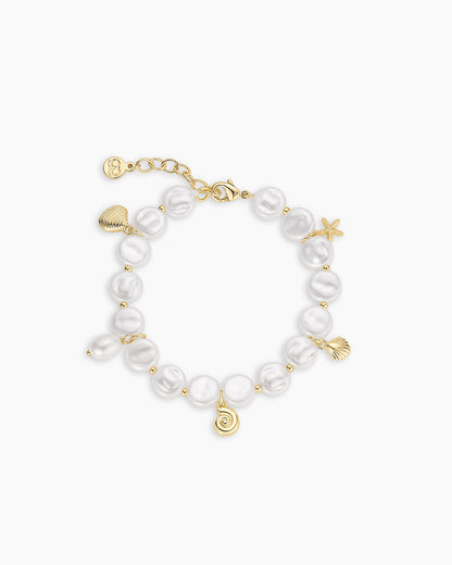 Reese Pearl Mini Charm Bracelet