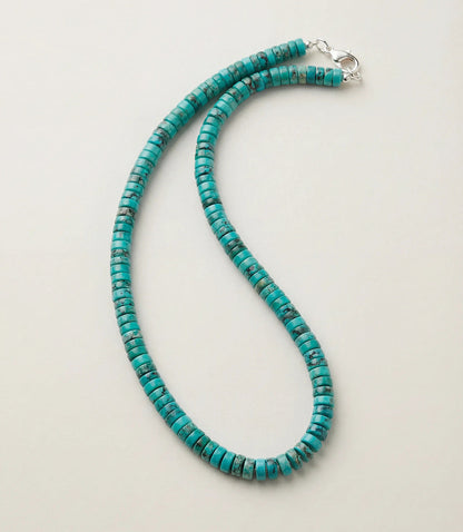 Beaded Prince Turquoise Stone Necklace