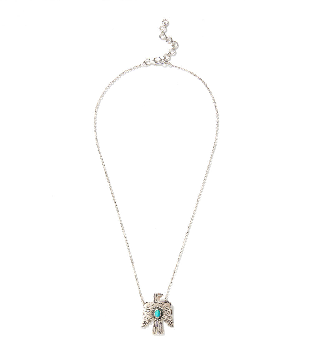 Turquoise Eagle Pendant Necklace