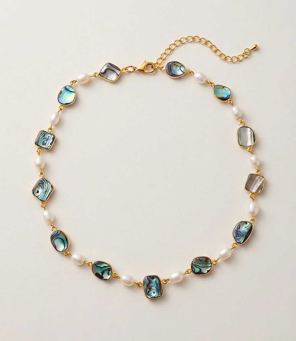 Abalone And Pearl Necklace