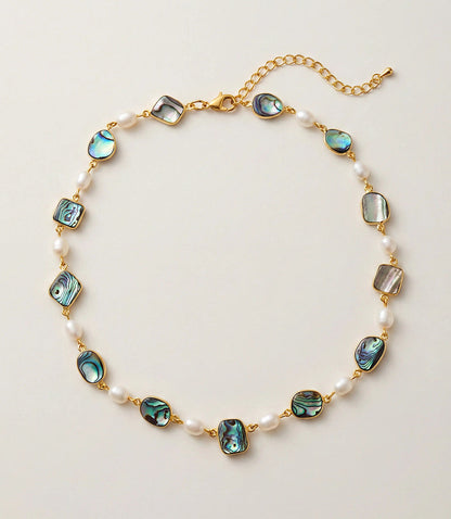 Abalone And Pearl Necklace