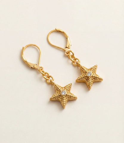 Starfish Crystal Earrings