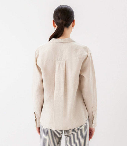 Long Sleeve Linen Button Up Shirt