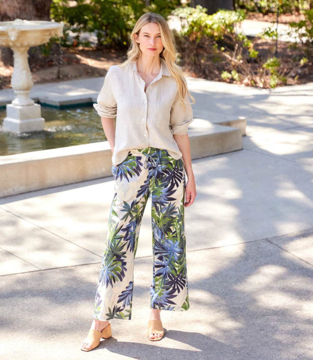 Long Sleeve Linen Button Up Shirt