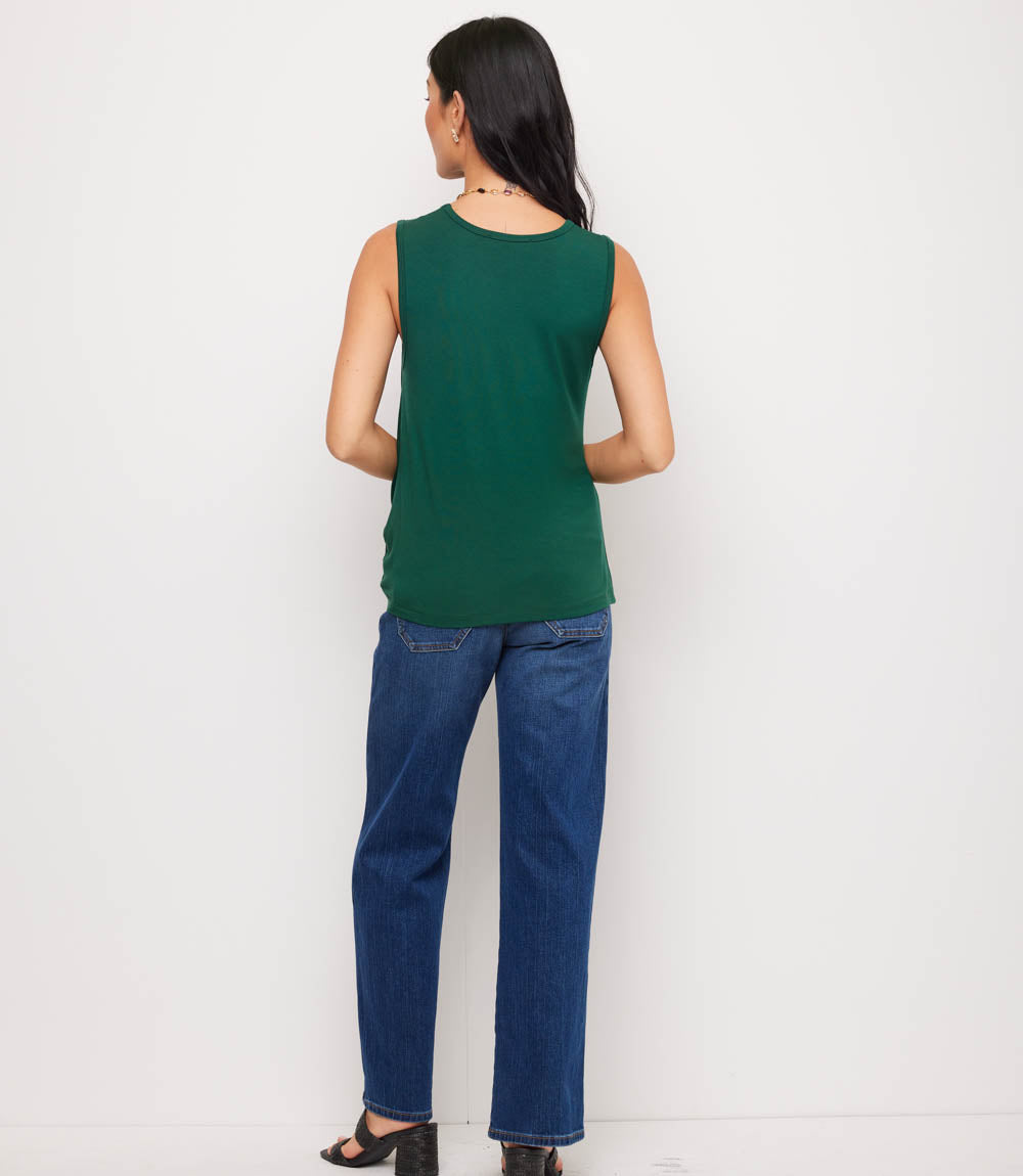 Sleeveless Pick-Up Top