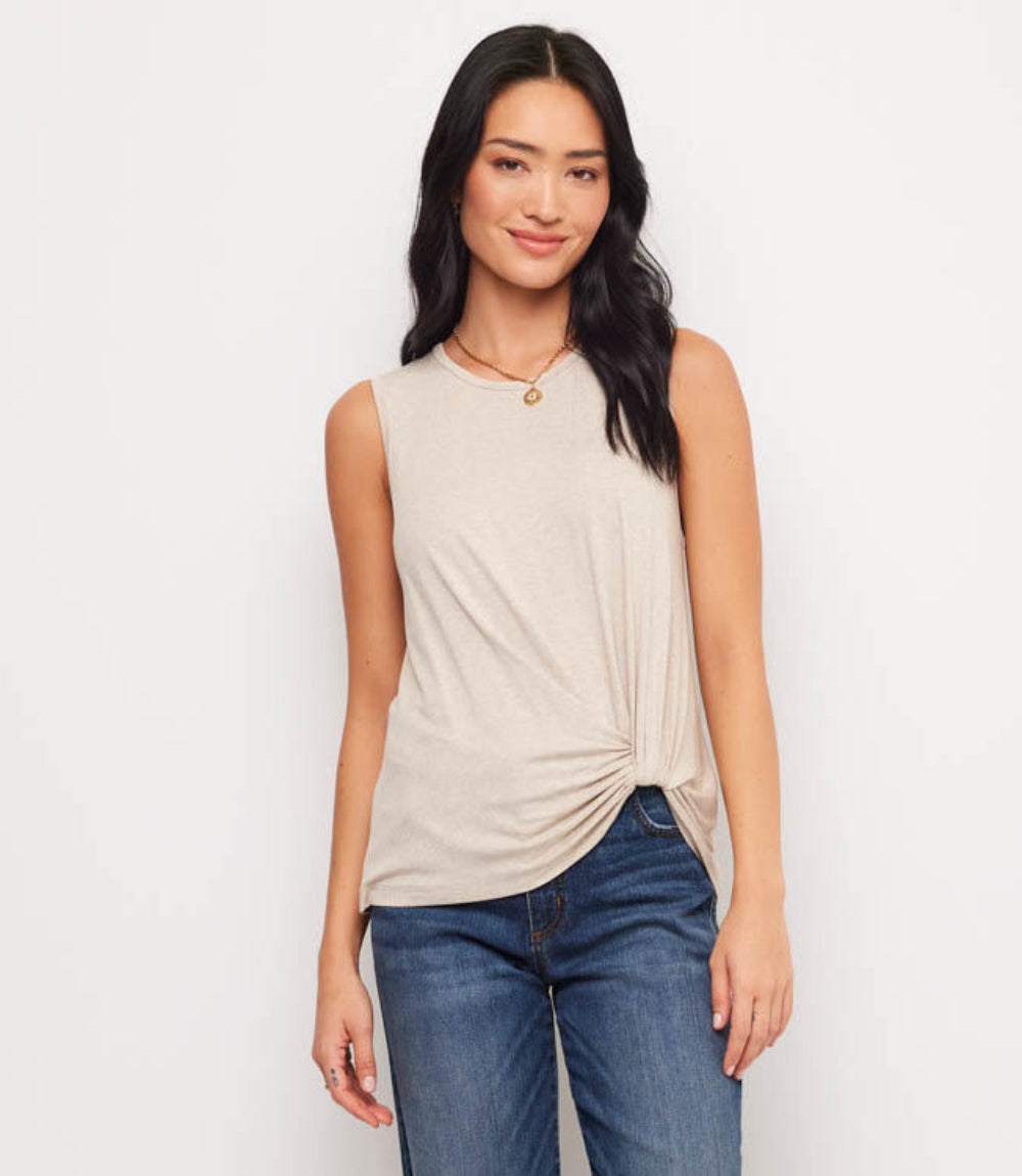 Sleeveless Pick-Up Top