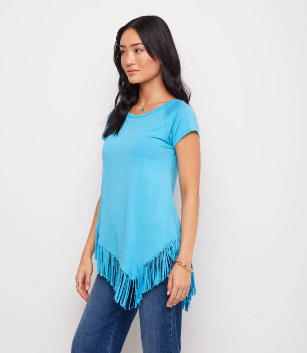Angled Fringe Top