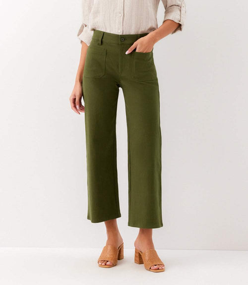 Petite Size Lauren Patch Pocket Cropped Pants