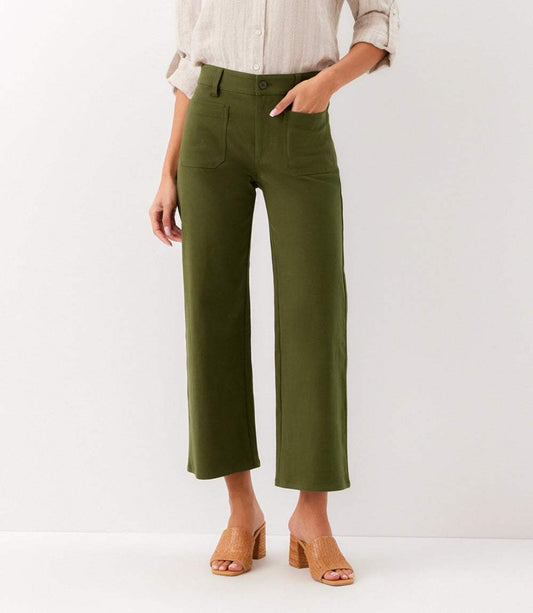 Petite Size Lauren Patch Pocket Cropped Pants