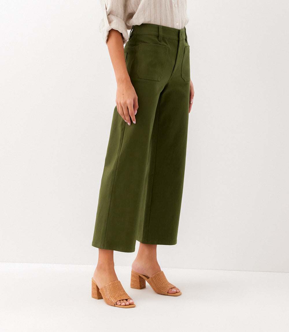Lauren Patch Pocket Cropped Pants