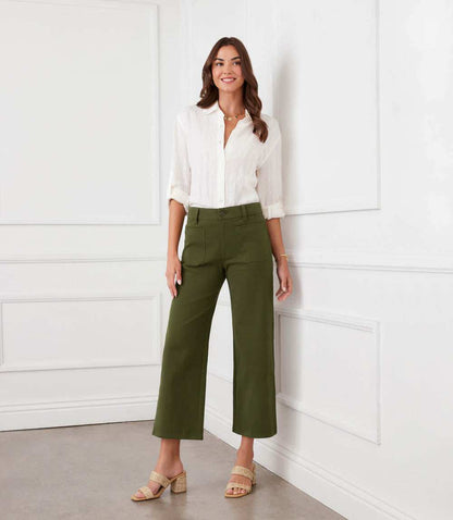 Lauren Patch Pocket Cropped Pants