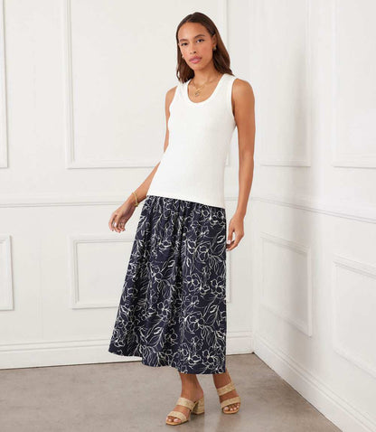 Ribbed Scoop Neck Tank