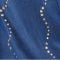 Plus Size Blouson Sleeve Gemstone Denim Shirt