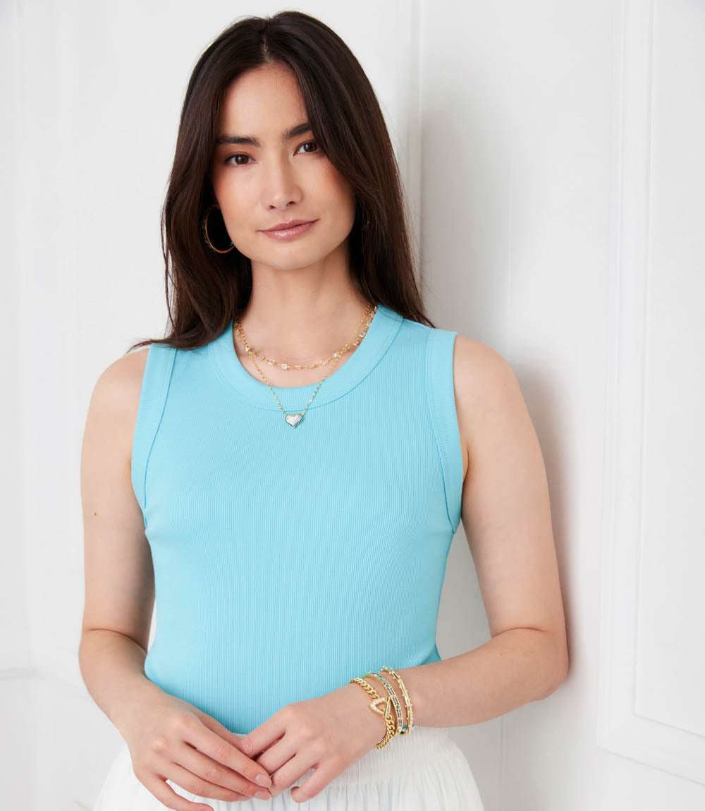 Ribbed Crewneck Tank