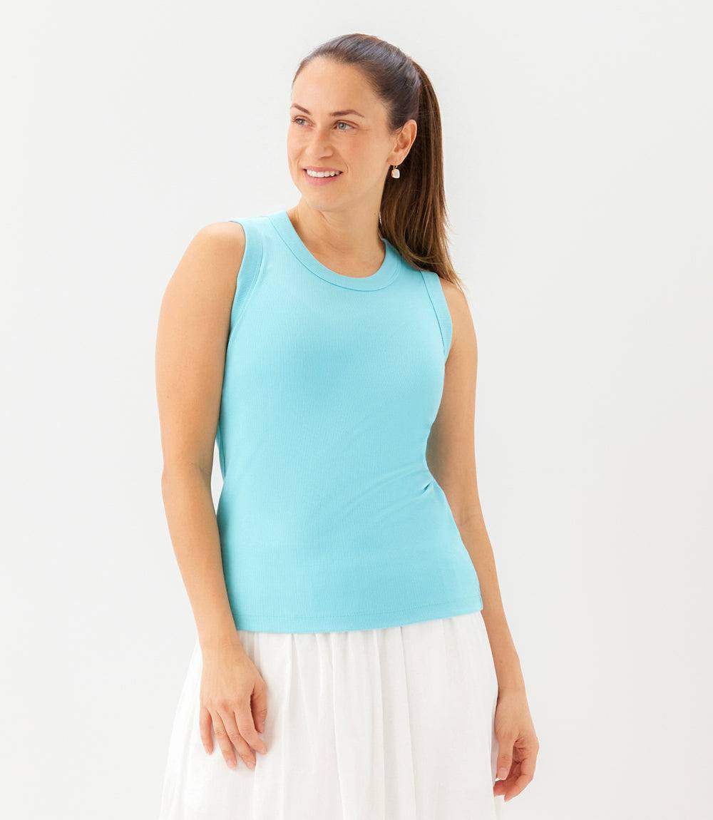 Ribbed Crewneck Tank