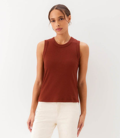 Ribbed Crewneck Tank