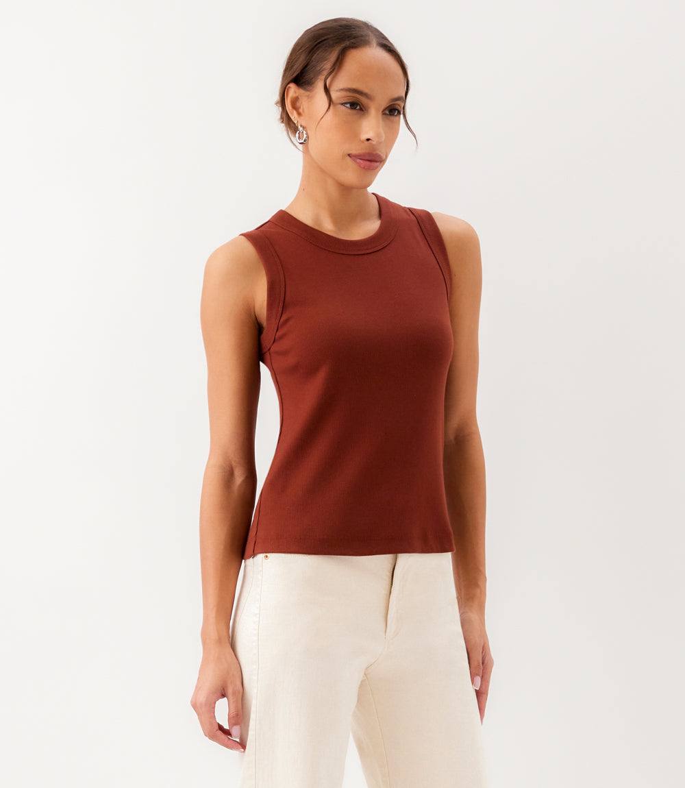 Ribbed Crewneck Tank