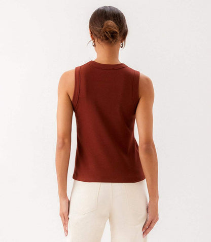 Ribbed Crewneck Tank