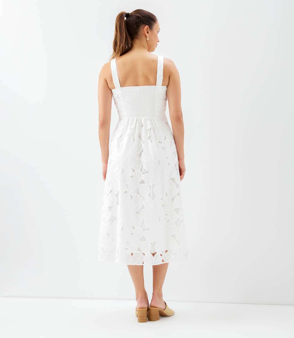 Embroidered Cut-Out Sundress