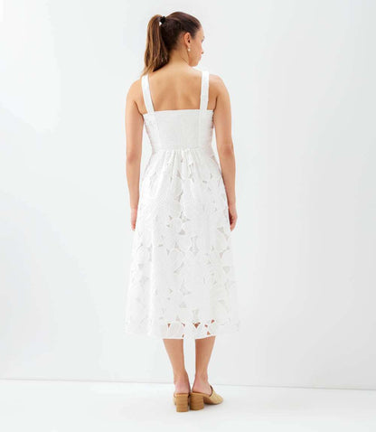 Embroidered Cut-Out Sundress