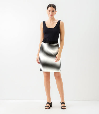 Stripe Short Skirt