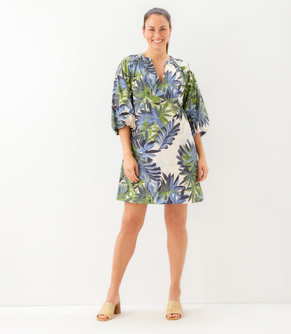 Petite Size Puff Sleeve Peasant Dress
