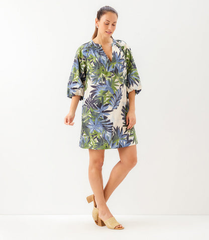 Petite Size Puff Sleeve Peasant Dress