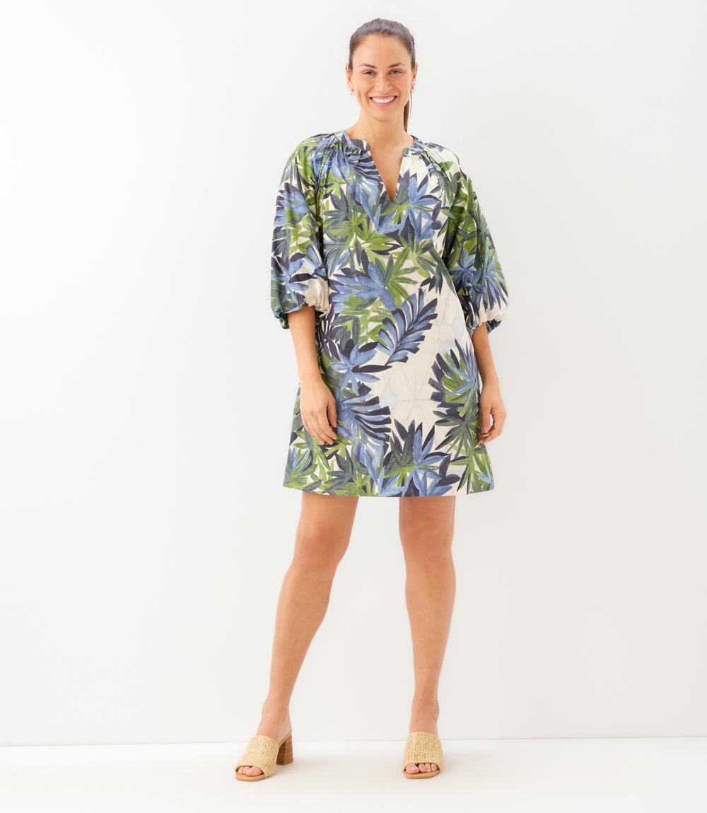 Puff Sleeve Peasant Dress