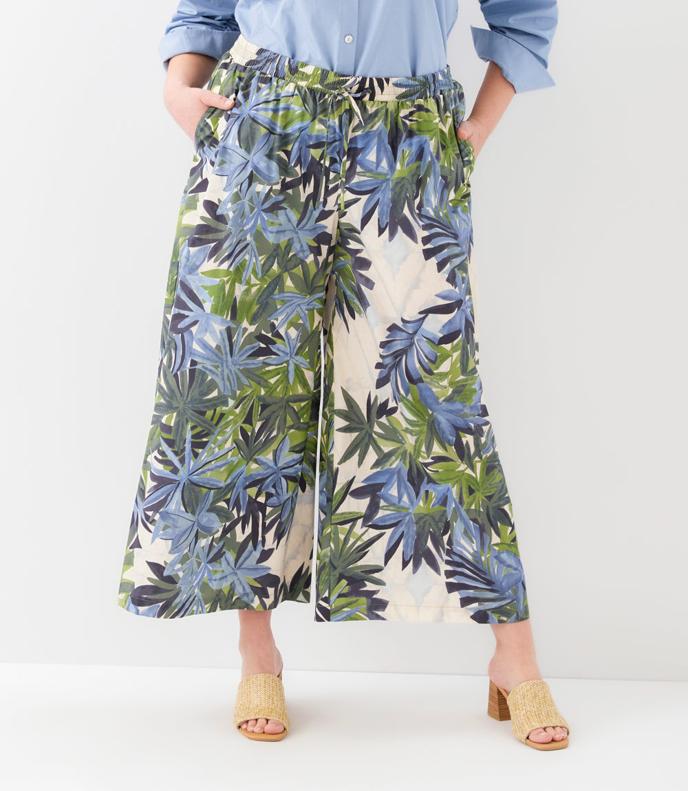 Plus Size Drawstring Ankle Pants