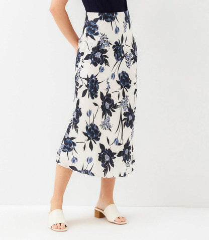 Satin Bias Cut Skirt
