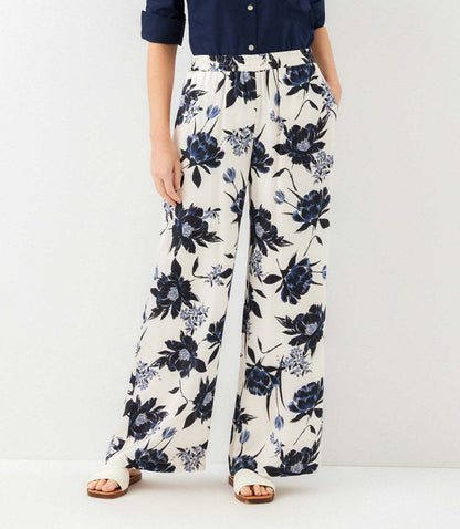 Satin Wide-Leg Pants