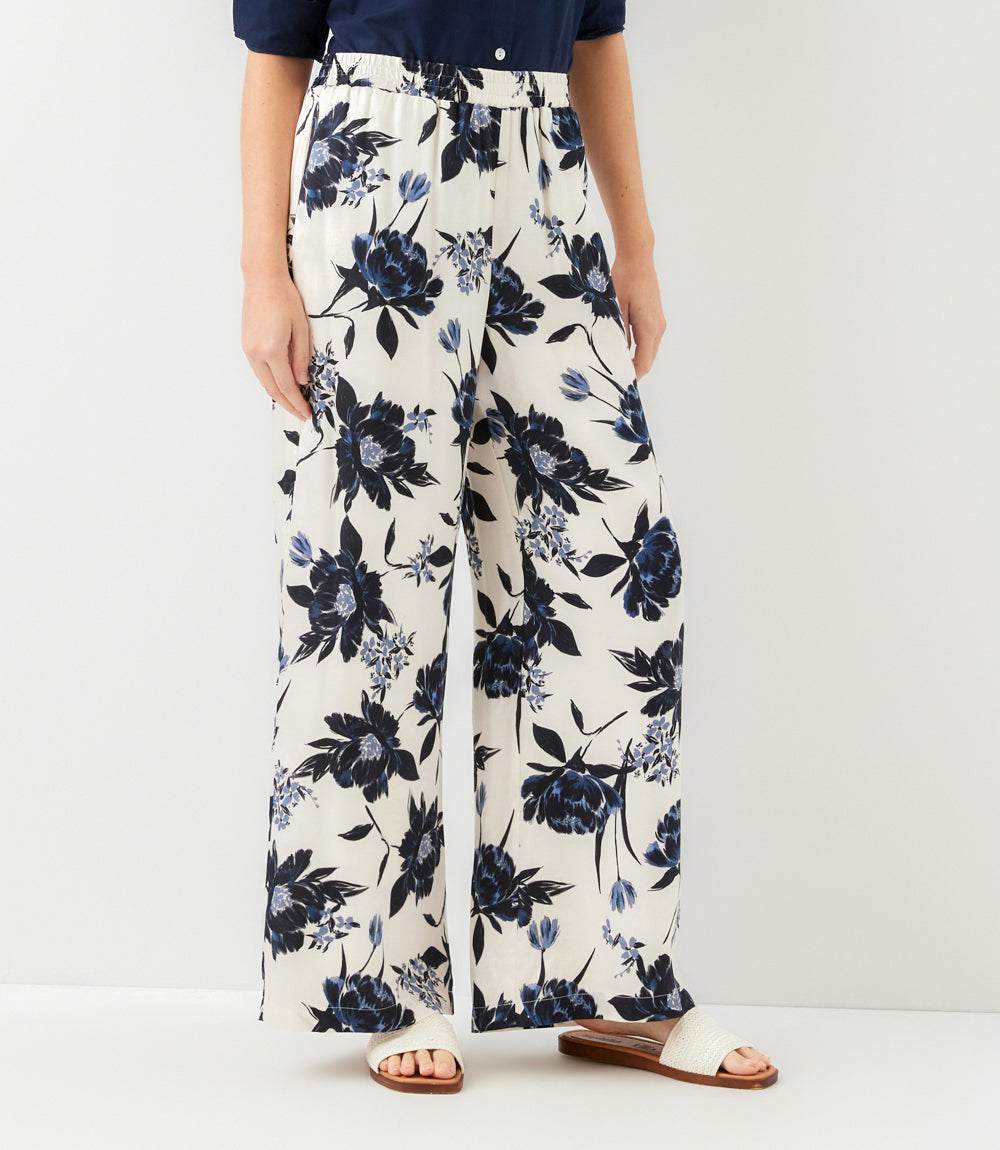Satin Wide-Leg Pants