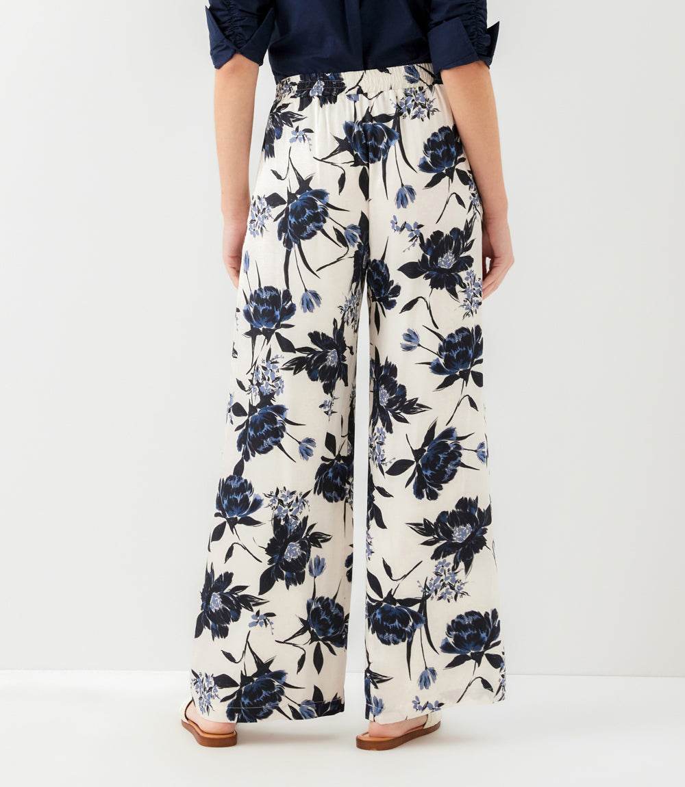 Satin Wide-Leg Pants