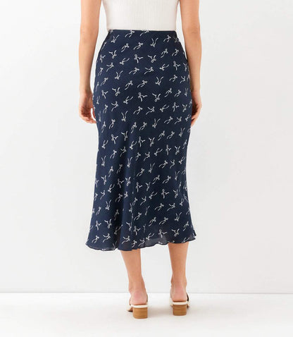 Bias Cut Midi Skirt