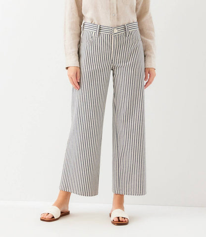 Stripe Cropped Jeans