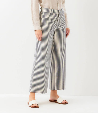 Stripe Cropped Jeans