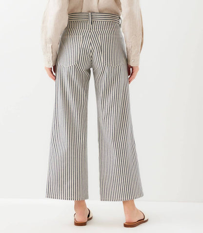 Stripe Cropped Jeans