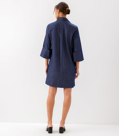 Embellished Cuffed Sleeve Dress