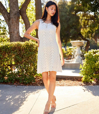 Sleeveless Crochet Dress