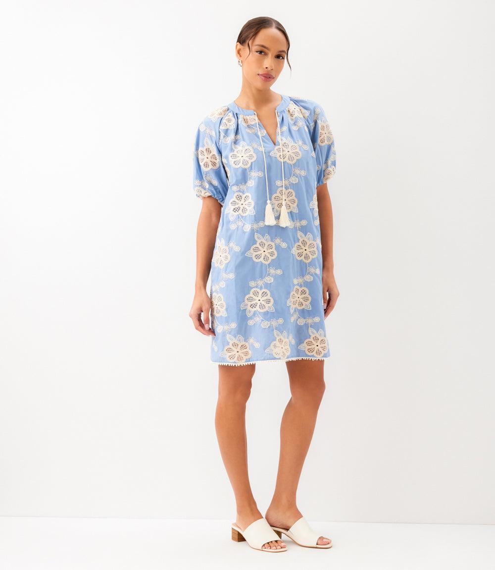Puff Sleeve Tassel Dress