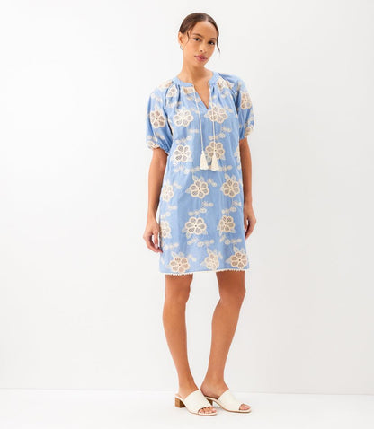 Puff Sleeve Tassel Dress